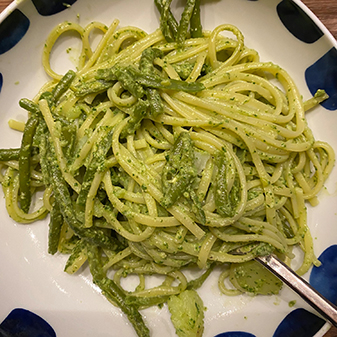 A Taste of Tuscany - Reginette pasta with pesto