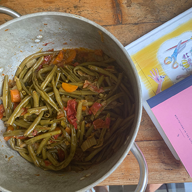 A Taste of Tuscany - String beans with garden vegetables