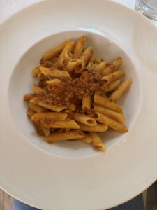 Pasta at Ristorante Ferrari in Perugia