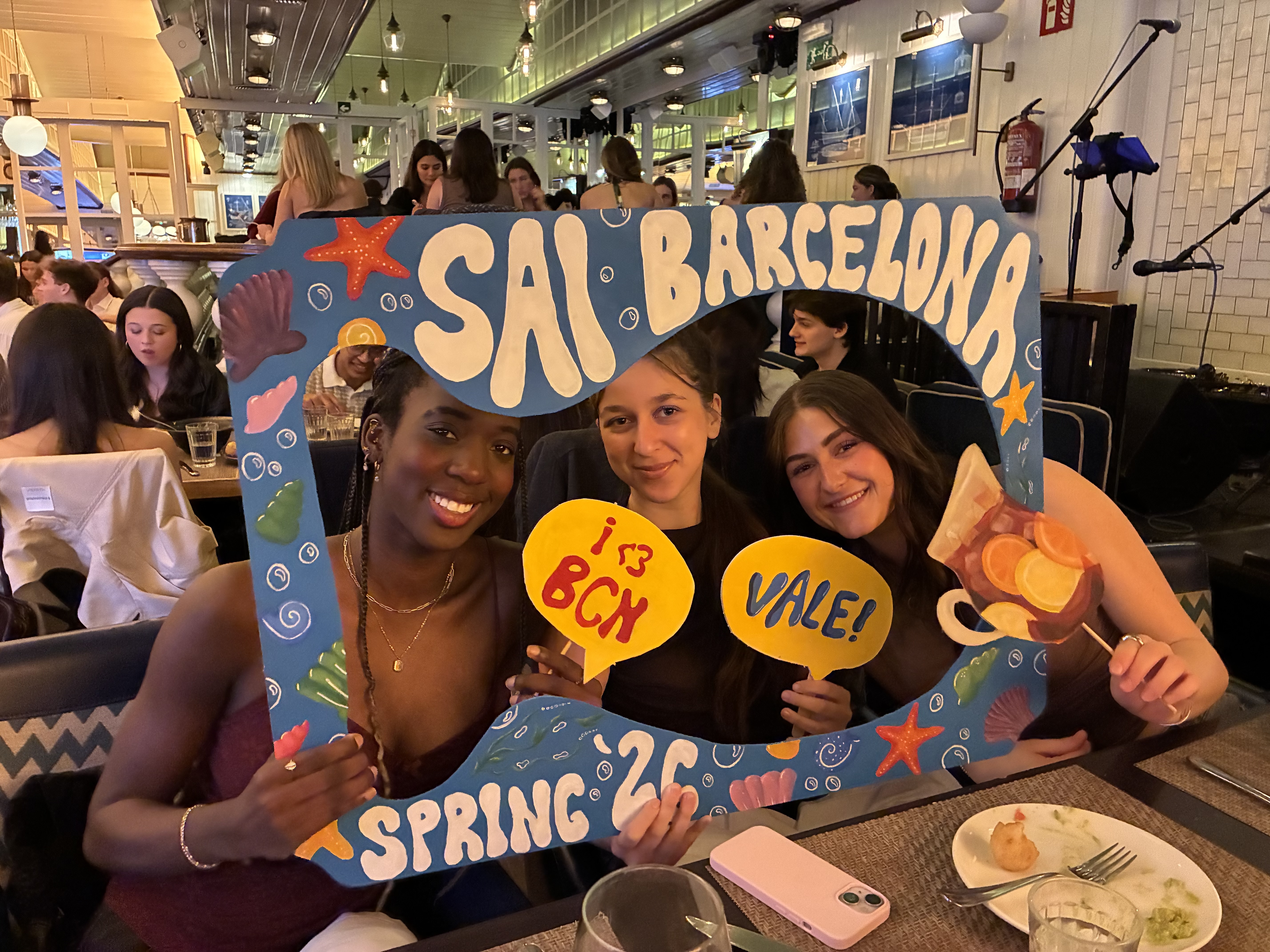 SAI Barcelona students at farewell event