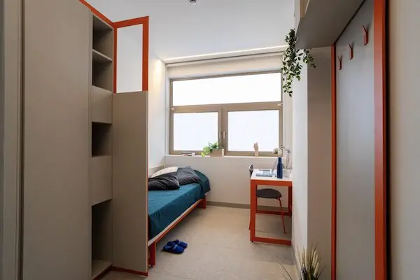Student residence private bedroom*
